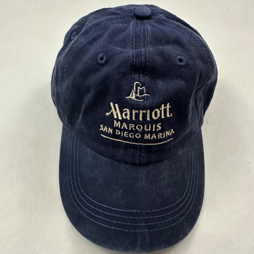 New Marriott Marquis San Diego Marina Blue Adjustable Baseball Hat One Size